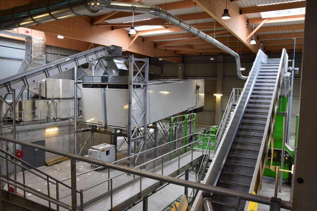 Conveyors enable the materials to be taken for treatment or to be removed after treatment